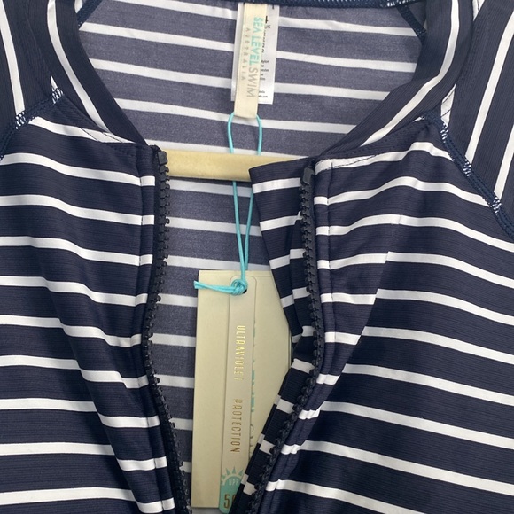 Sea Level Swim Australia Charmarel 3/4 sleeve swim top size 10 - Picture 6 of 9